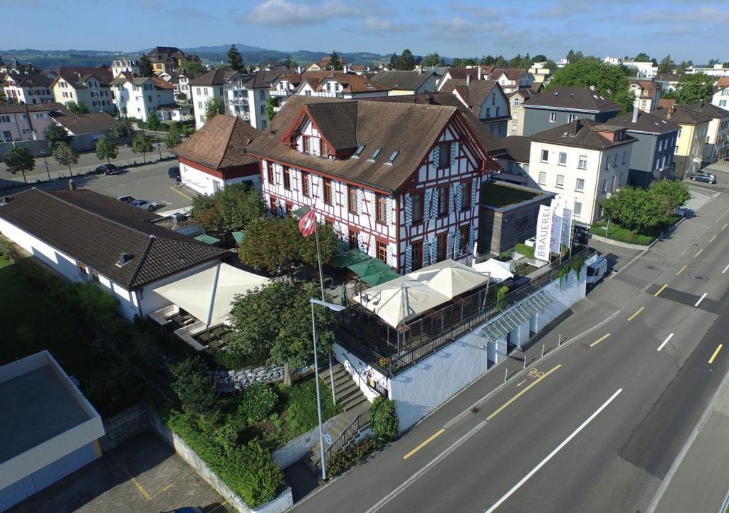 Hotel Brauerei Frohsinn Arbon Bagian luar foto